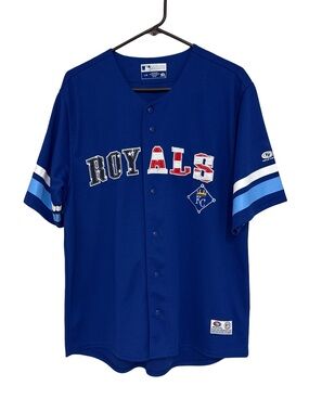 True Fan Kansas City Royals Patriotic Stars & Stripes MLB Jersey Men’s Large